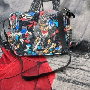 Vera Bradley splash floral messenger bag